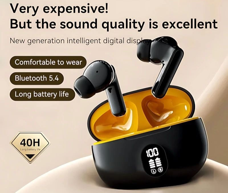 TWS Stereo Earbuds with Led Battery Display