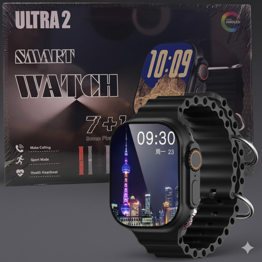 Ultra 2 Smart Watch 7 Straps Edition | Bluetooth Call Fitness & Health Tracker
